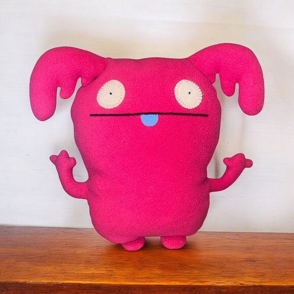 Ugly Doll Hot Pink Uppy 13" Pretty Ugly 2009 Stuffed Plush Toy - Picture 1 of 6